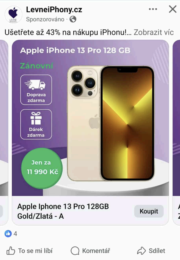 Testování kreativ Levné iPhony